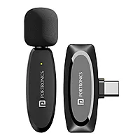 Portronics Dash 7 POR 2508 Lightning Wireless Mic – Plug & Play Black