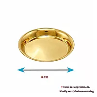 Brass Small Plain Thali Thattu for Mandir Pooja