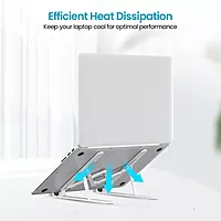 POR 2139 My Buddy K Lite Portable Laptop Plastic Stand – White | 1 Year Warranty