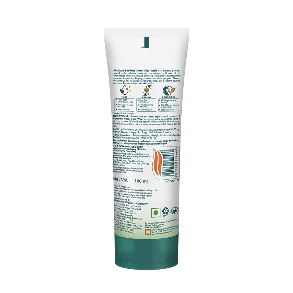 Himalaya Purifying Face Wash 100 Ml