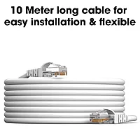 Uport CAT6 Patch Cord 10M – Steel Connectors, high-speed Ethernet cable for reliable data transmission. Ideal for networking, gaming, and streaming. Durable design ensures long-lasting performance.