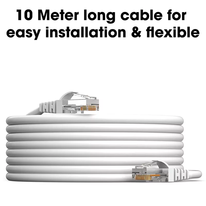Uport CAT6 Patch Cord 10M – Steel Connectors, high-speed Ethernet cable for reliable data transmission. Ideal for networking, gaming, and streaming. Durable design ensures long-lasting performance.