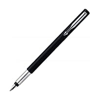 PARKER VECTOR STA CALLIGRAPHY CHROME TRIM FOUNTAIN PEN BLACK BODY PARKER VECTOR STA CALLIGRAPHY CHROME TRIM FOUNTAIN PEN BLACK BODY