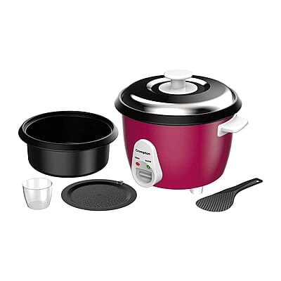 Crompton Harvest Pro Food Grade Non-stick Rice Cooker with 1.8 liter capacity Instant 15 miin cooking additional cooking bowl