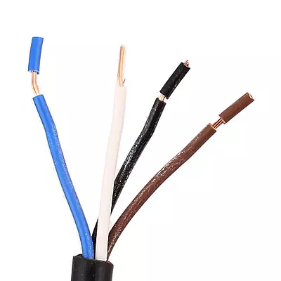 M12 Male Straight 4 Pin Aviation A-Coded Connector Electrical Cable 2 M