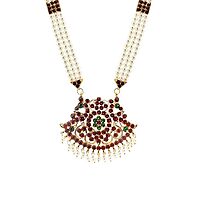 Bharatanatyam Long Necklace | Traditional Temple Dance Jewelry Haram