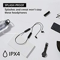 Sony WI-C100 Wireless Neckband – Deep Bass | 25H Battery | DSEE | Splash Proof