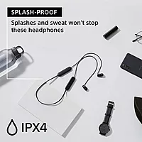 Sony WI-C100 Wireless Neckband – Deep Bass | 25H Battery | DSEE | Splash Proof