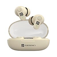 Portronics Twins S16 – TWS Earbuds, 24H Playtime, Beige. Enjoy seamless connectivity, superior sound quality, and a stylish design. Perfect for music lovers and on-the-go lifestyles.