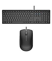 Dell USB Wired Keyboard and Mouse Set (Black) KB216+MS116 offers a reliable and comfortable typing experience with a sleek design, perfect for home or office use. Easy plug-and-play setup.