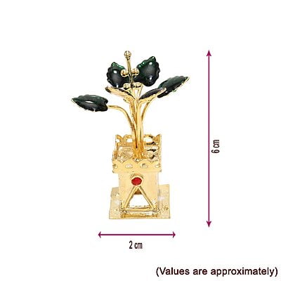 Silver Tulasi Madam / Tulsi Plant (Gold Plated) Silver Tulasi Madam / Tulsi Plant (Gold Plated)