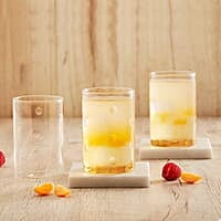 Borosil 350 ml Set of 6 pcs Medallions Vision Transparent Drinking Glass | Borosilicate Glass Tumblers for Water, Cold Drinks, Juice| Flame Proof, Microwave & Dishwasher Safe | For Daily use & Gifting