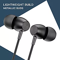 boAt BassHeads 55 Metallic Buds (Black)
