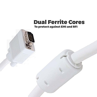 VGA Cable Male to Male (20 Meter) For PC Monitor LCD LED