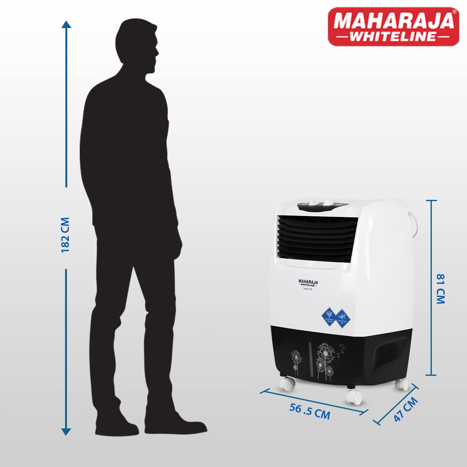 Maharaja White line Frost Air 25 Air Cooler, 22 Liter,
