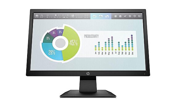 HP 19.5-Inch HD+ Monitor offers vibrant visuals with a 1600 x 900 resolution. Its sleek design and adjustable stand enhance your workspace, making it perfect for home or office use.