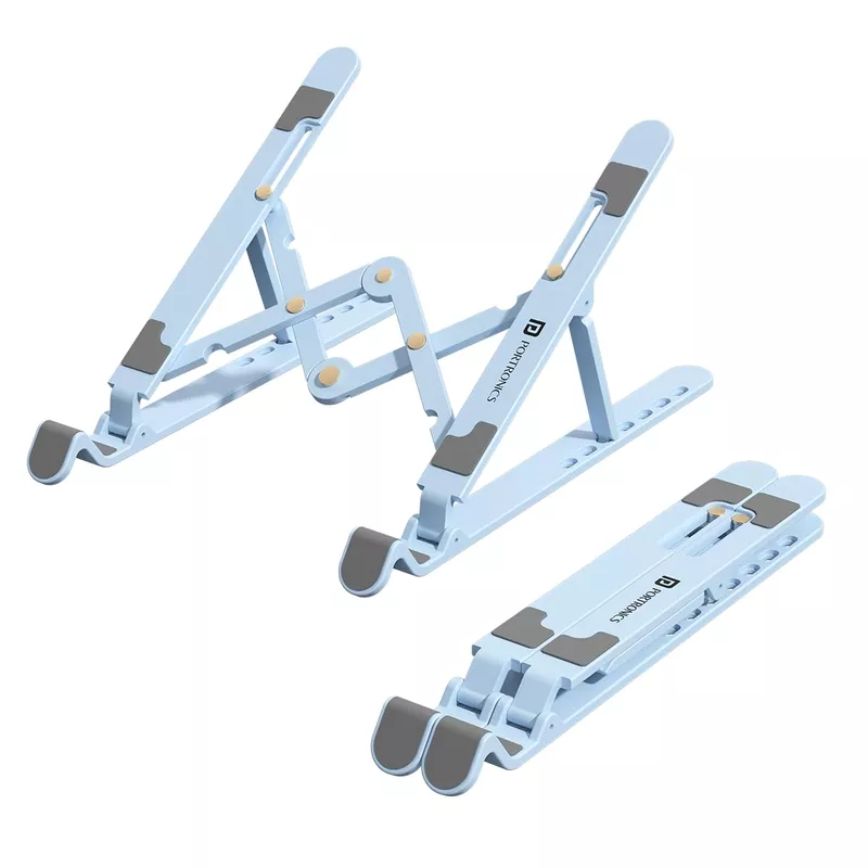 POR 2140 My Buddy K Lite Portable Laptop Plastic Stand – Blue | 1 Year Warranty