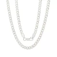 Sterling Silver Men's Curb Chain