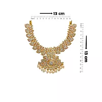 Gold Plated Necklace Set, Triple Haram