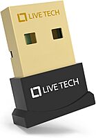Live Tech Jive Bluetooth 5.1 USB Adapter Dongle | Wireless Connectivity for PC/Laptops | Backward Compatible with Bluetooth 4.2/4.1 | USB 2.0 Interface | 10m Range | Supports Windows & Linux