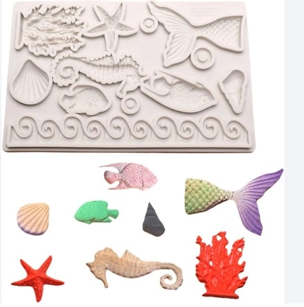 Aqua theme fish mould