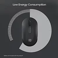 Portronics Toad 13 Wireless Mouse – 2.4GHz| USB Nano Receiver | Black | 1 Year Warranty