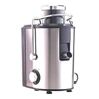Borosil Primus Plus Juicer, 500 W, Stainless Steel Centrifugal Juicer, 1.25 L Pulp Collector, 64 mm Feed Chute, Silver