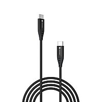 POR 1646 Konnect C1 C-C – 20W USB-C to USB-C Braided Cable | 1M | Black | 06 Months