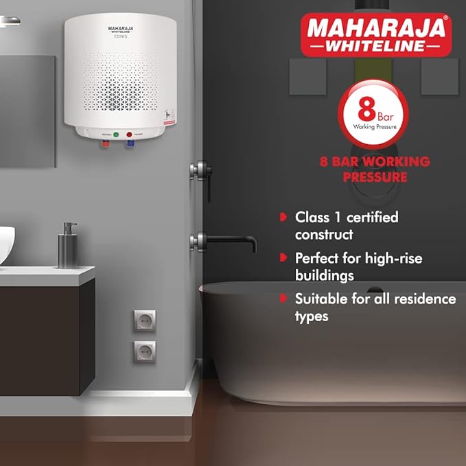 Maharaja Whiteline Ednis Neo Water Heater/Geyser, 10 Liters