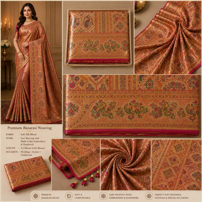 Silk Saree DN. 51494-TATHATSU