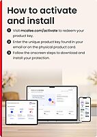 McAfee Total Protection 2024 1 Device 1 Year Antivirus with Password Manager