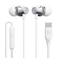 Portronics Conch Beat C Silver Earphones | Type-C, High-Quality Audio & Ideal for Music Lovers & Professionals