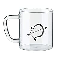 Borosil Classic Sagittarius Mug, 305ml, Transparent