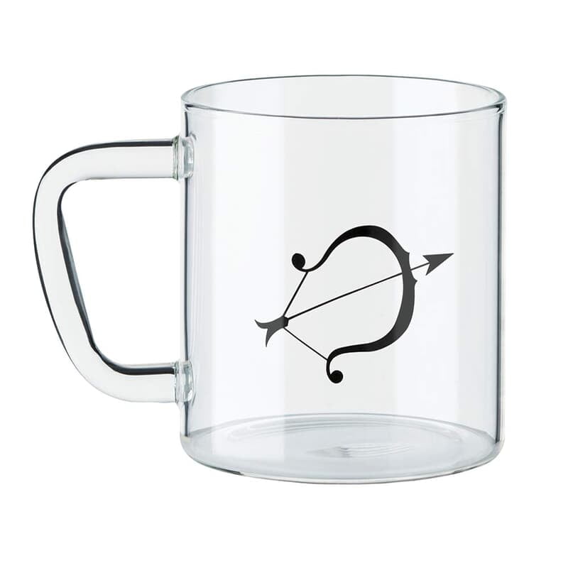 Borosil Classic Sagittarius Mug, 305ml, Transparent