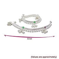 silver gift set for Born Babies- silver (Anklet/Kolusu, Hip Chian/Arunaal, Feeder/Paladai, Bindhi/pottu Kit)