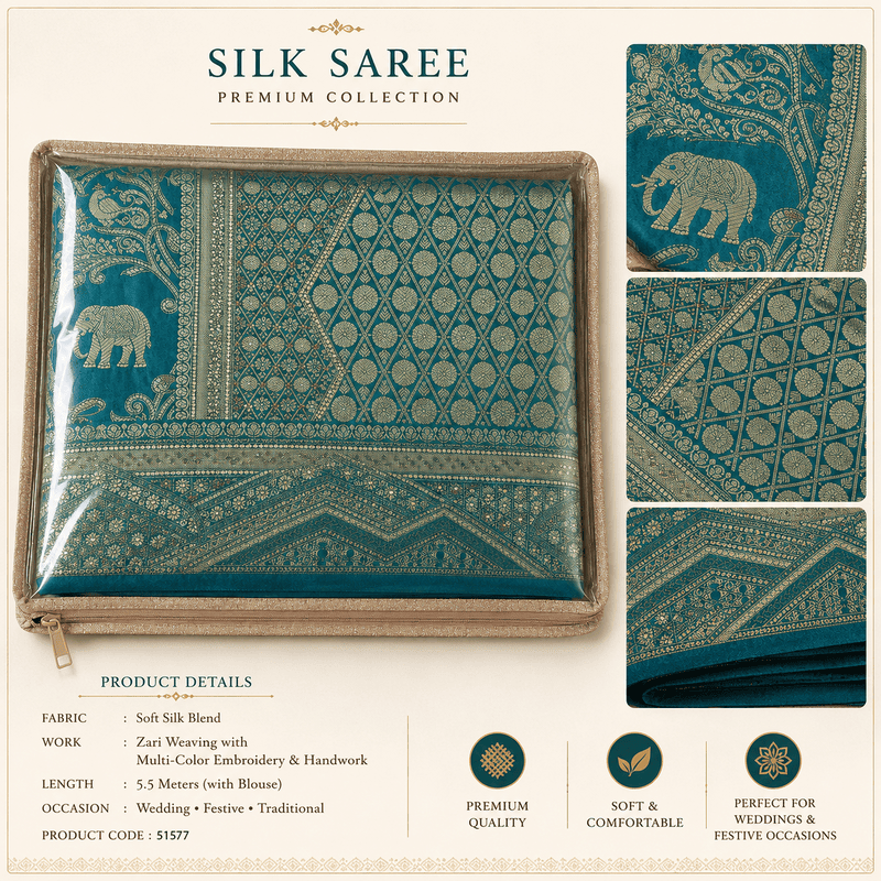 Silk Saree DN. 51577-JENNIFER
