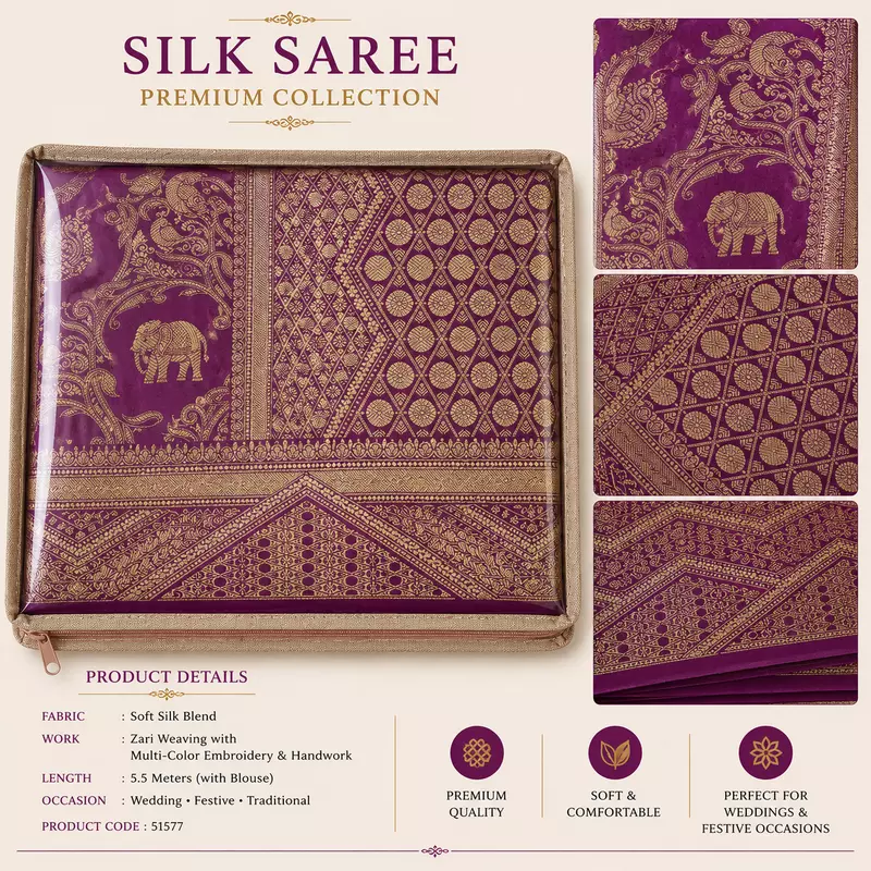 Silk Saree DN. 51577-JENNIFER
