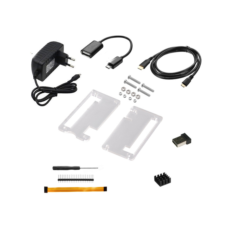 Raspberry Pi Zero W USB Adapter with HDTV Cable, OTG, Power Adapter Accessories Kit