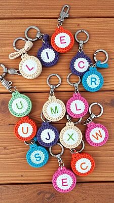 Personalized Crochet Keychain Gift