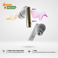 Portronics Twins S7 – TWS Earbuds, 35H Playtime, White. Enjoy seamless connectivity, superior sound quality, and a sleek design. Perfect for music lovers and on-the-go lifestyles.