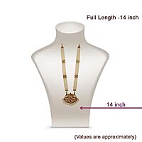 Bharatanatyam Long Necklace | Traditional Temple Dance Jewelry Haram