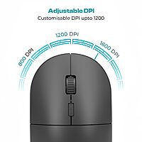 Lapcare WL‑102 combo: 104‑key spill‑resistant wireless keyboard, optical mouse (800–1600 DPI), low‑battery LED alert, USB nano‑receiver & power‑saving mode.