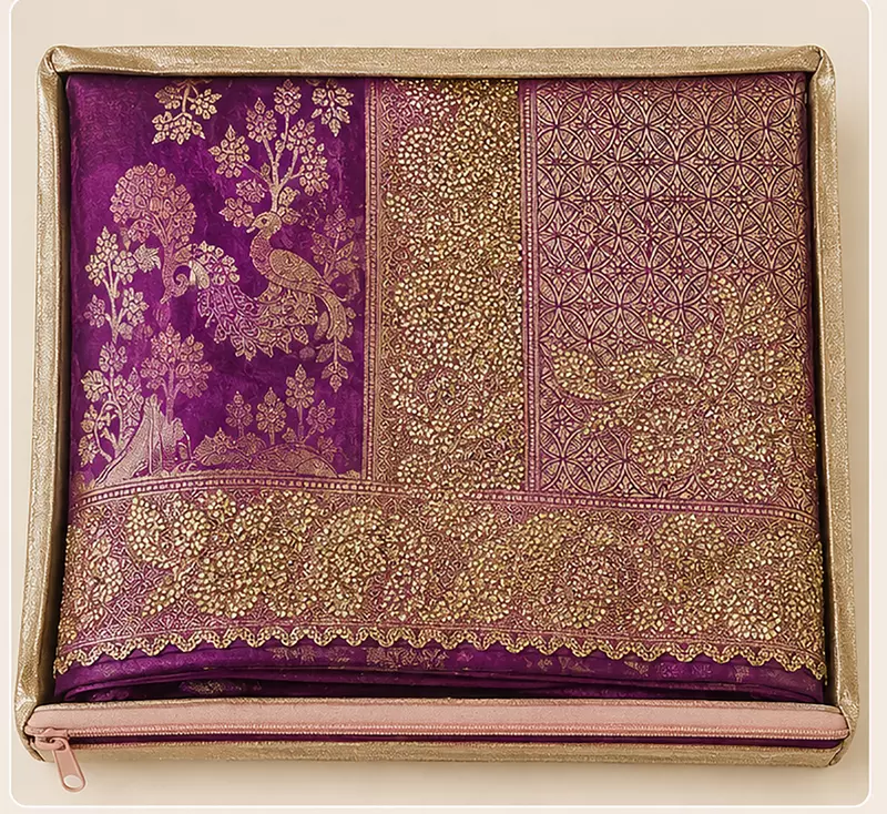 Silk Saree DN.51624-ZIYA MASLIN-Royal Purple