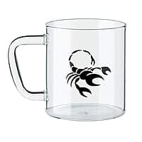 Borosil Classic Scorpio Mug, 305ml, Transparent
