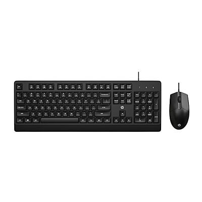 Refurbished Box HP Keyboard  Wired USB Desktop Mouse KM180