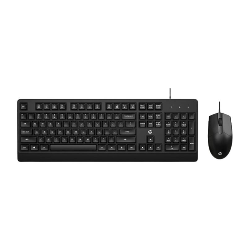 Refurbished Box HP Keyboard  Wired USB Desktop Mouse KM180