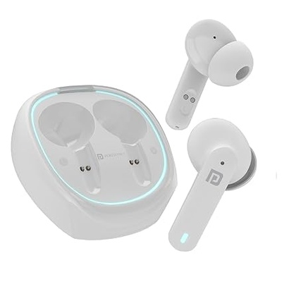 Portronics Harmonics Twins S11 Gaming Earbuds with Long Playtime,TWS Low Latency,Auto ENC Quad 4 Mics,BT5.3V,Rapid Pairing,IPX 4 Water Resistance,Wireless Earpods,in-Ear,Type C Fast Charging Portronics Harmonics Twins S11 Gaming Earbuds with Long Playtime,TWS Low Latency,Auto ENC Quad 4 Mics,BT5.3V,Rapid Pairing,IPX 4 Water Resistance,Wireless Earpods,in-Ear,Type C Fast Charging