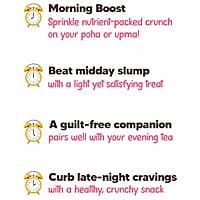 Eat Better Co – Millet Namkeen Combo – Four Flavours – Desi Masala, Mango Achari, Cheesy Garlic and Chilli Garlic – 4 * 100 grams - Healthy Snacks for Adults Combo