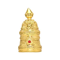 God Ornament Gold Plated Full Round Crown