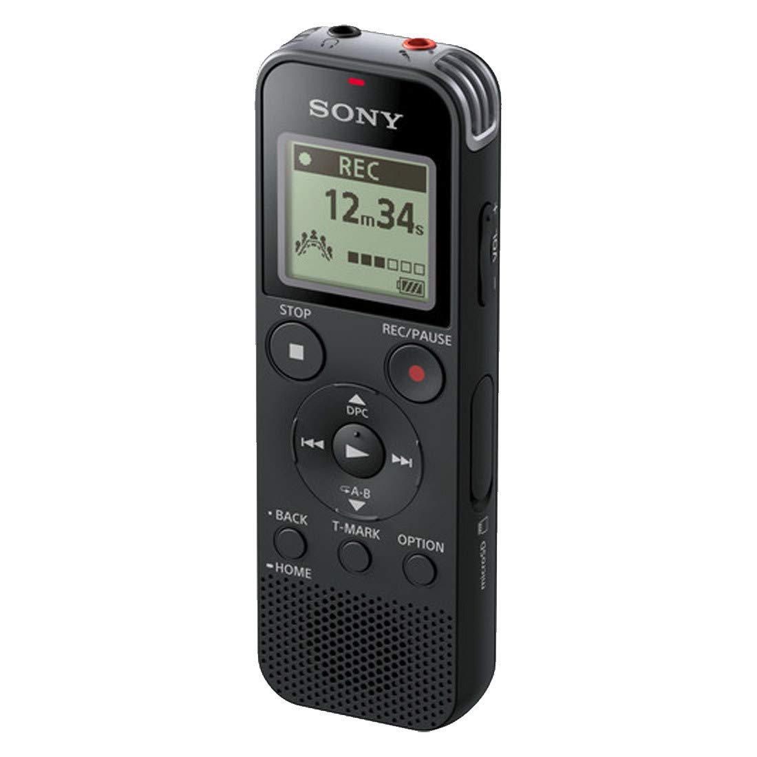 Sony ICD-PX470 Digital Voice Recorder – 4GB Storage | Clear Audio Recording | Compact Design | Black